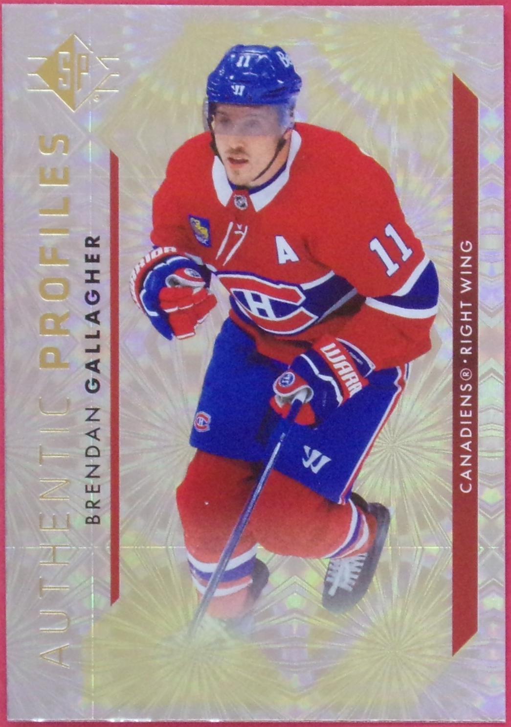 Brendan Gallagher [Gold Tint Patterned Foilboard] #AP-10