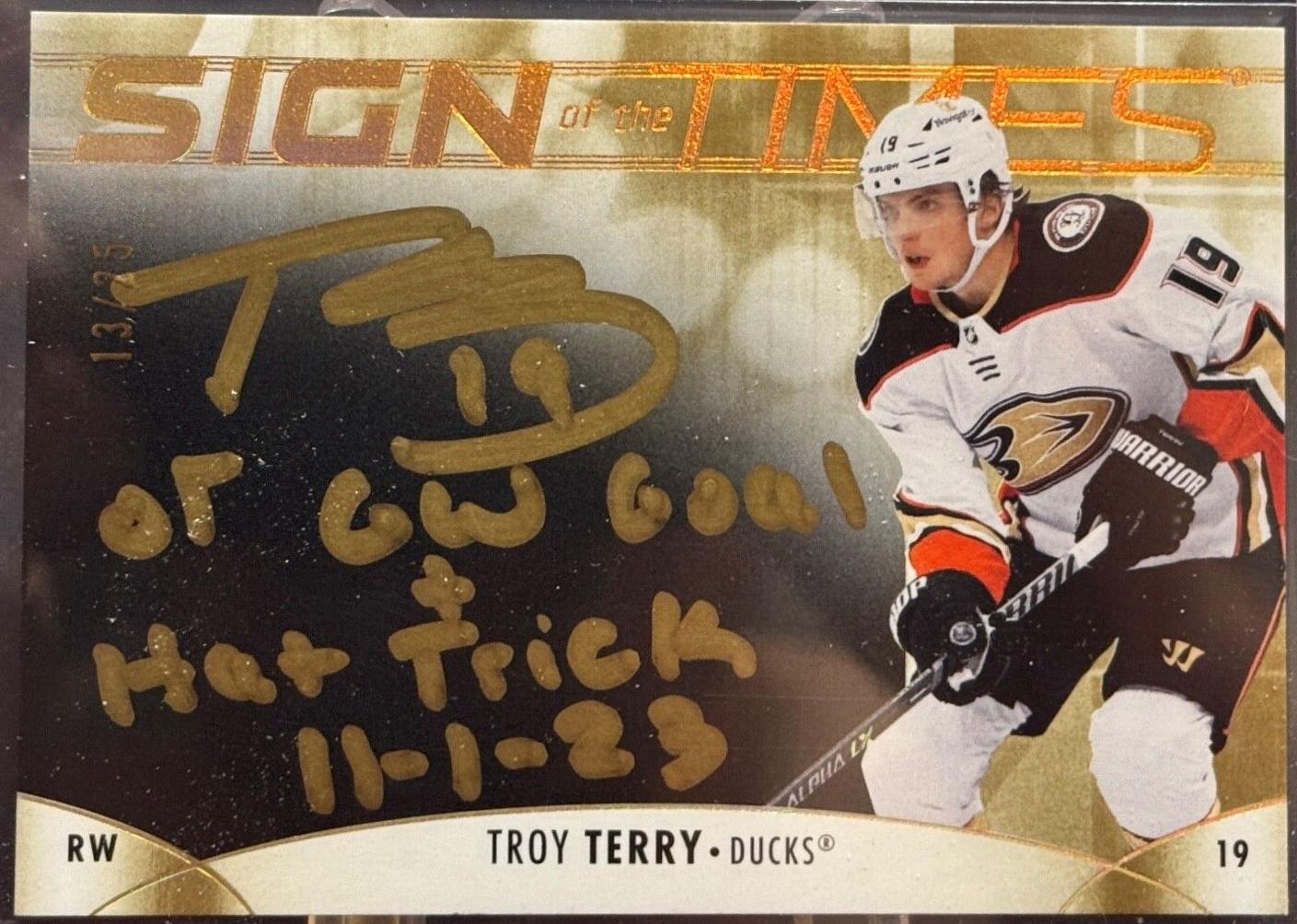Troy Terry [Mystery Black] #SOTT-TE