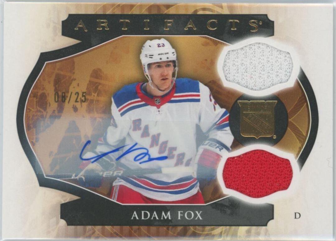 Adam Fox [Autograph Material Emerald] #134