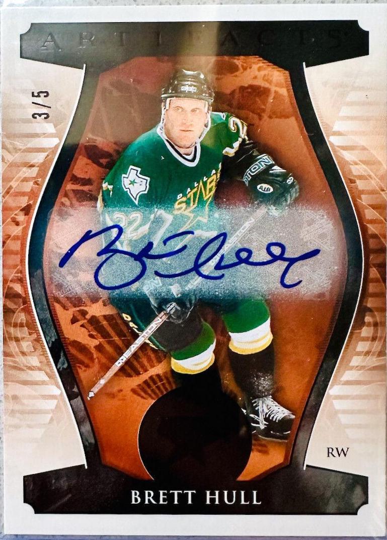 Brett Hull [Autograph Material Orange] #161