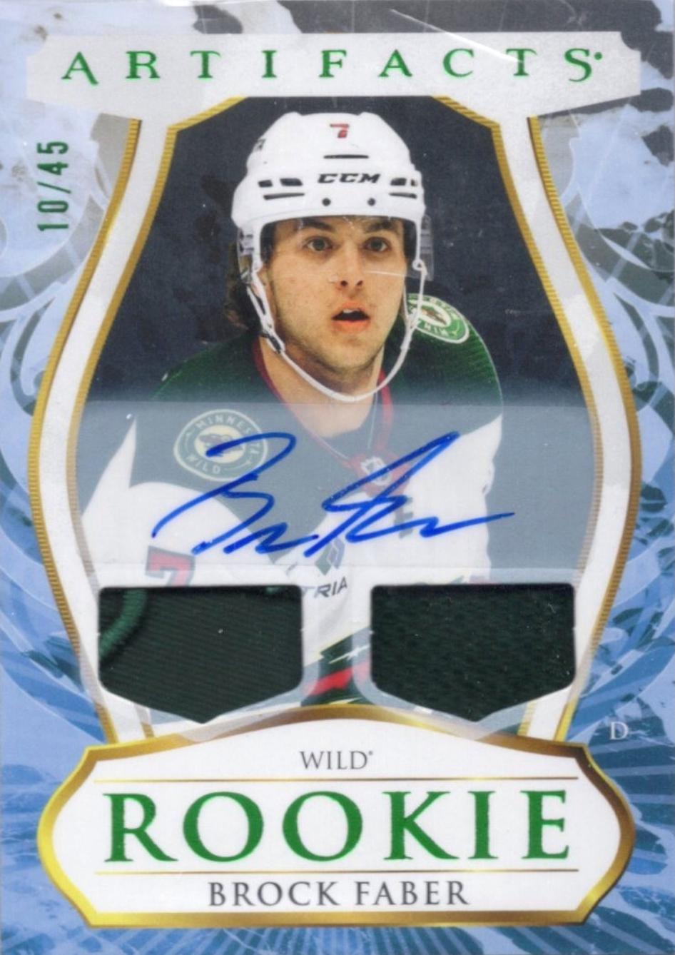 Brock Faber [Autograph Material Emerald] #189