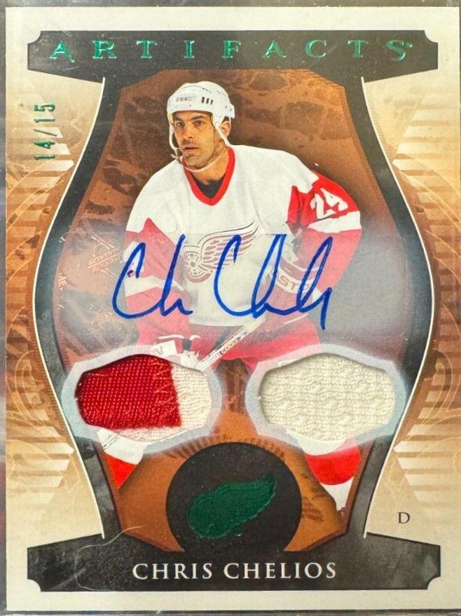 Chris Chelios [Autograph Material Emerald] #159