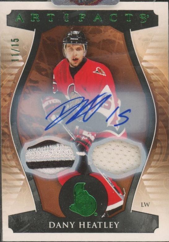 Dany Heatley [Autograph Material Emerald] #160