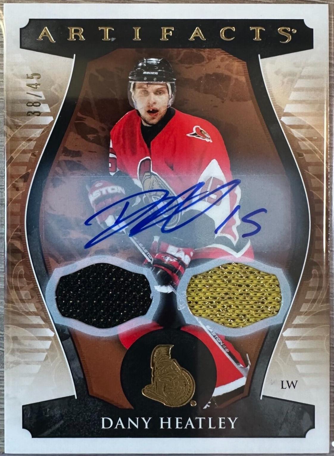Dany Heatley [Autograph Material Gold] #160