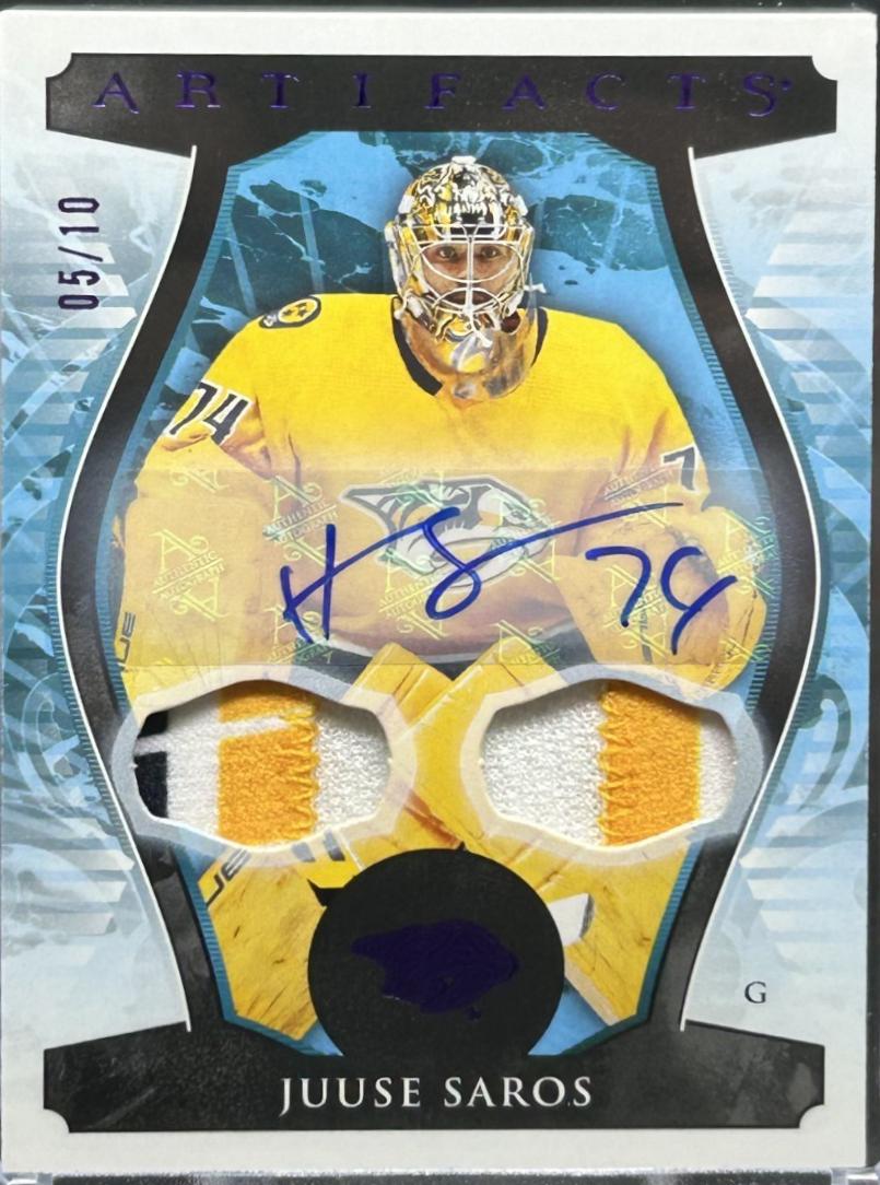 Juuse Saros [Autograph Material Purple] #153