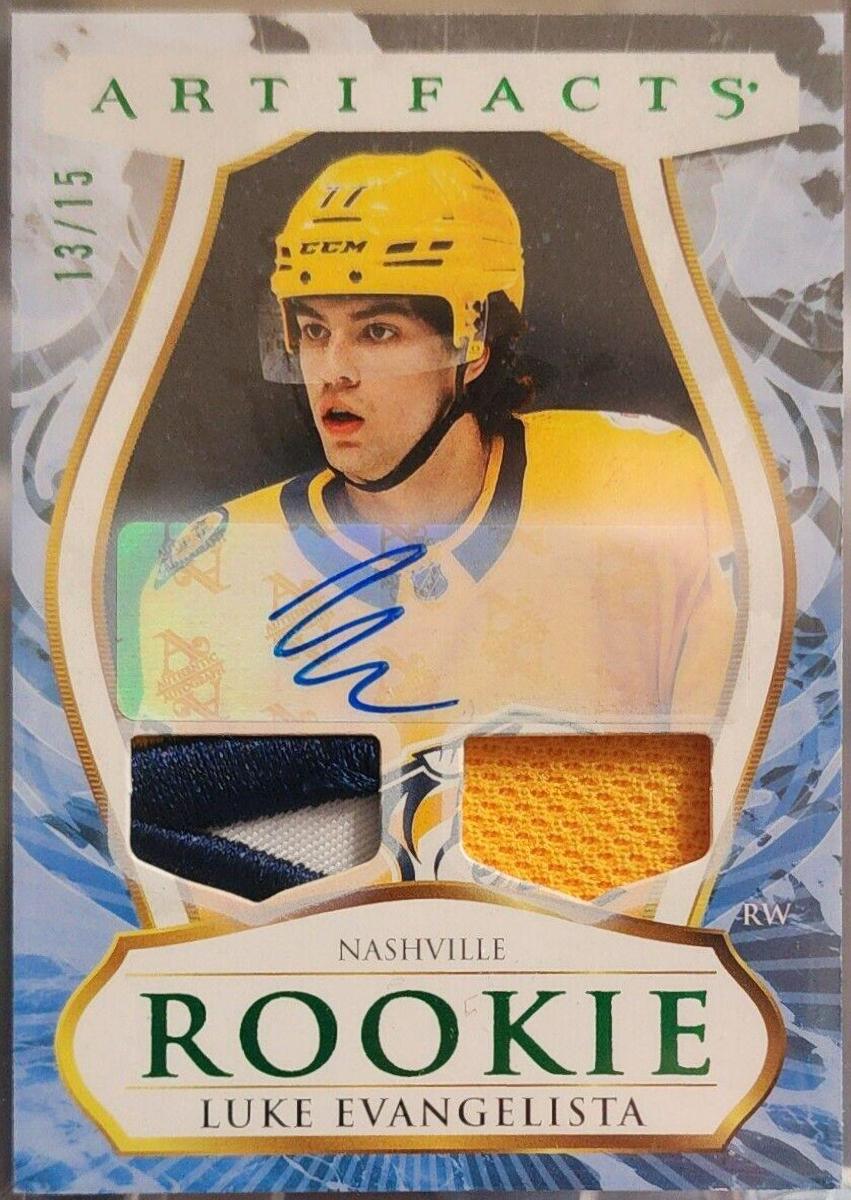 Luke Evangelista [Autograph Material Emerald] #195