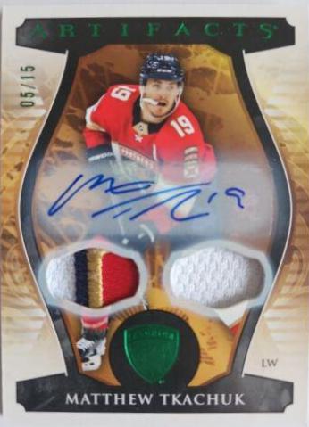 Matthew Tkachuk [Autograph Material Emerald] #107