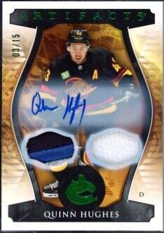 Quinn Hughes [Autograph Material Emerald] #129