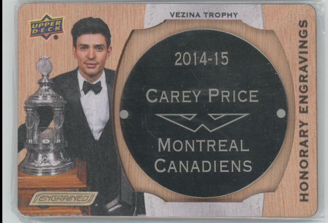 Carey Price #HE-VE15