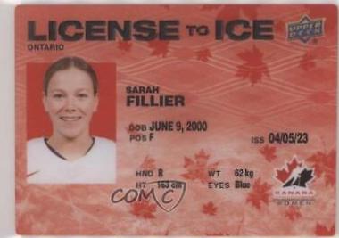 Sarah Fillier [Red] #LI-5