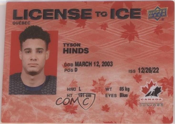 Tyson Hinds [Red] #LI-30