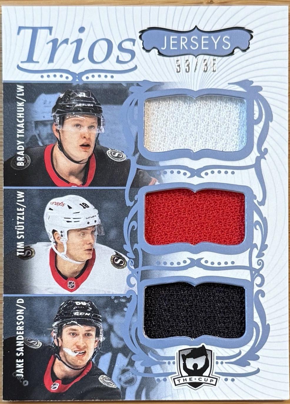 Brady Tkachuk / Tim Stutzle -/ Jake Sanderson #C3-TSS