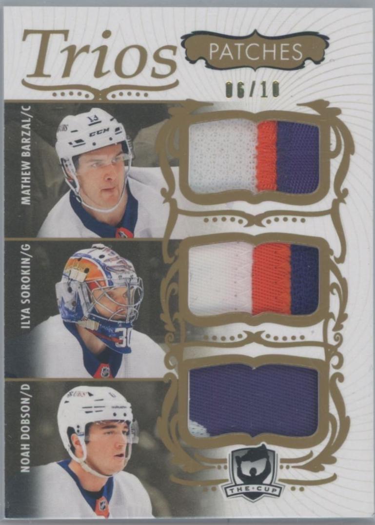Mathew Barzal / Ilya Sorokin / Noah Dobson [Gold Patch] #C3-BDS