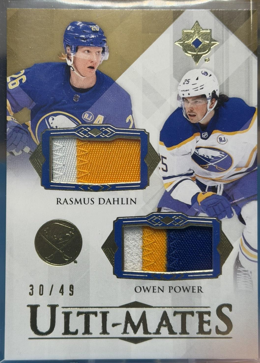 Rasmus Dahlin / Owen Power [Gold Dual Patch] #UTM-DP