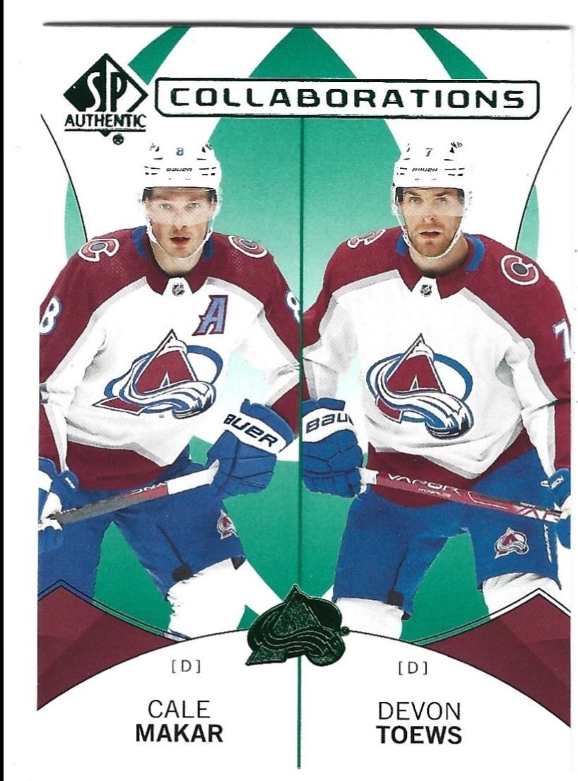 Cale Makar/Devon Toews [Green] #C-14