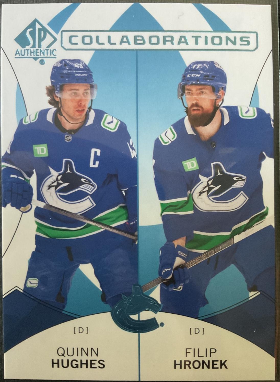 Quinn Hughes/Filip Hronek [Blue] #C-24