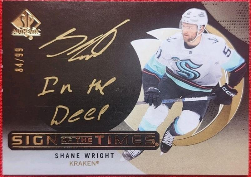 Shane Wright In the Deep [Black] #SOTT-SW