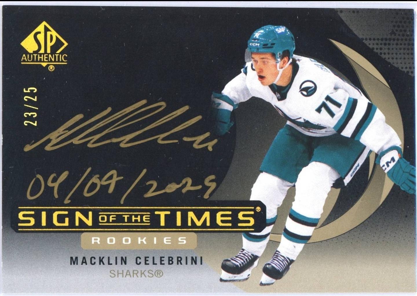 Macklin Celebrini [Black] #SOTTR-MC