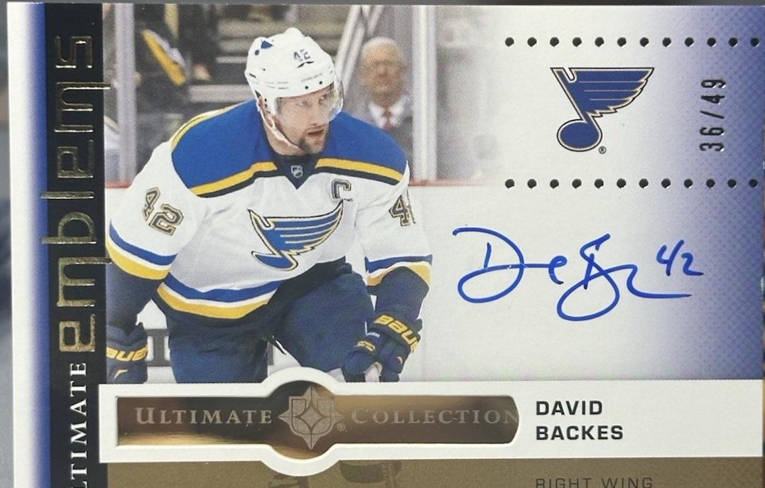 David Backes [Gold] #UE-DB