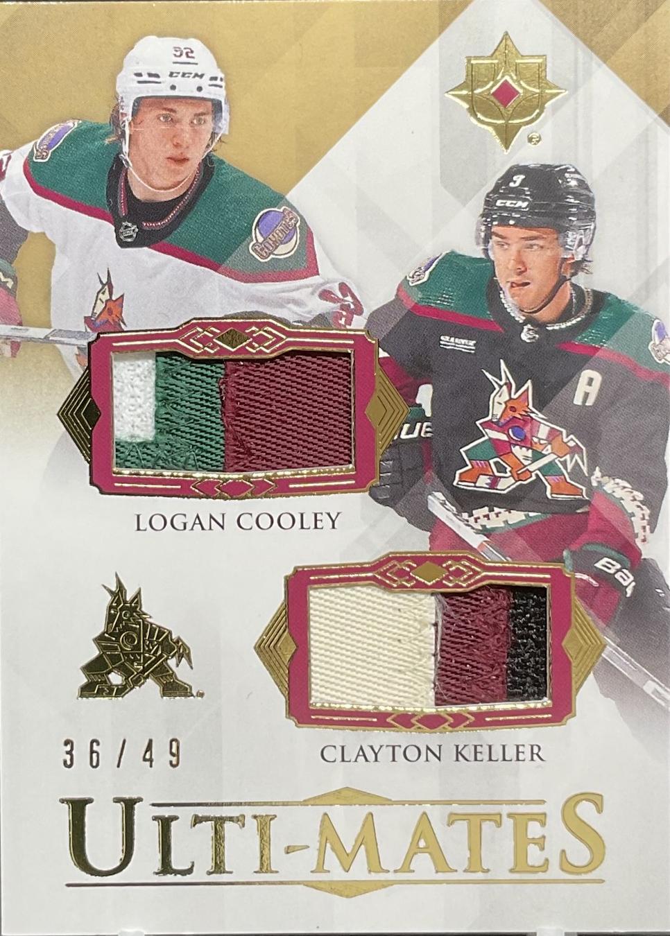 Clayton Keller / Logan Cooley [Gold Patch] #UTM-KC
