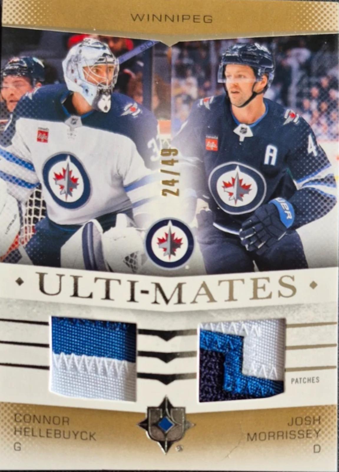 Connor Hellebuyck / Josh Morrissey [Patch] #UTM-MH