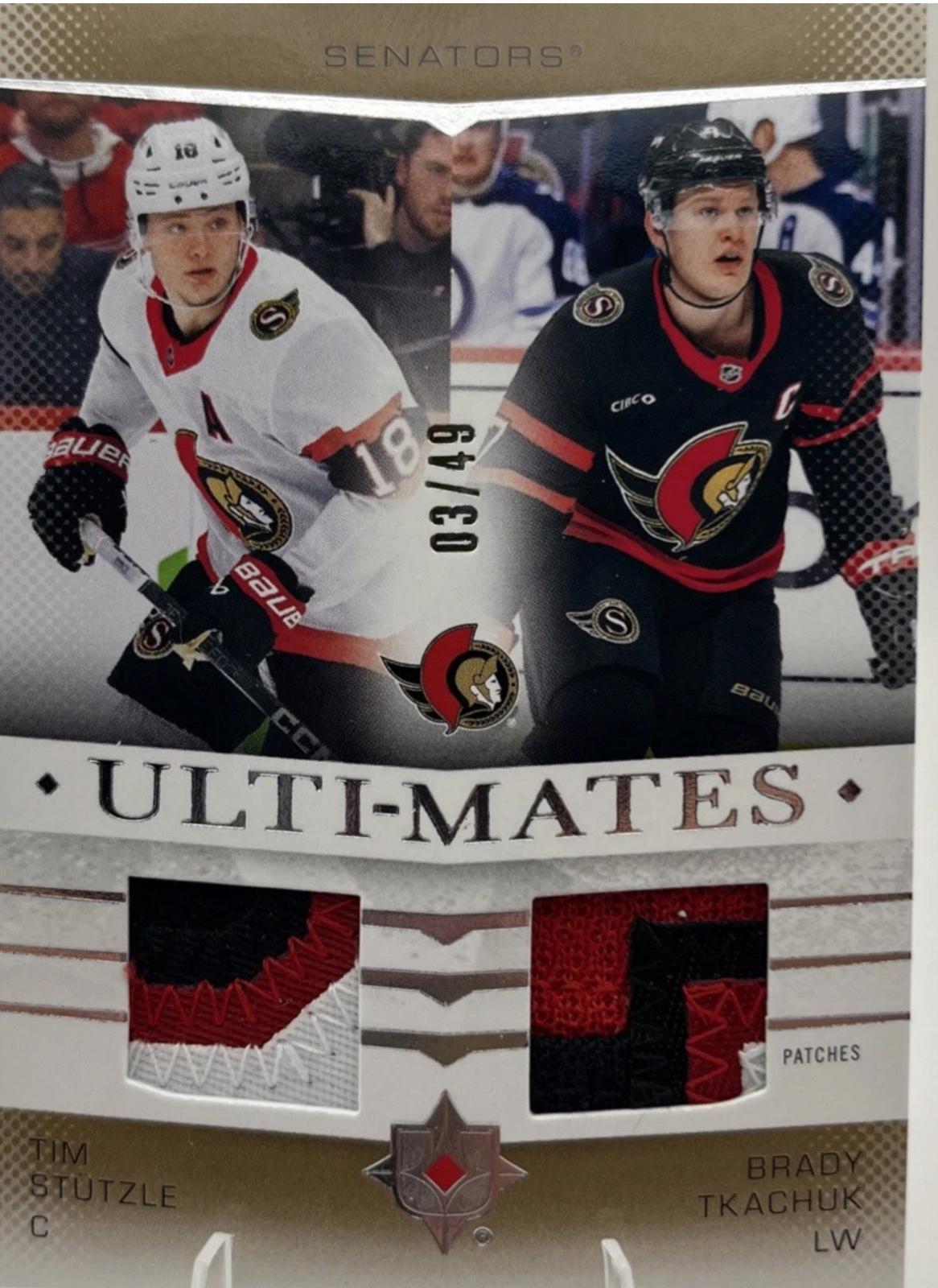 Tim Stutzle / Brady Tkachuk [Patch] #UTM-TS