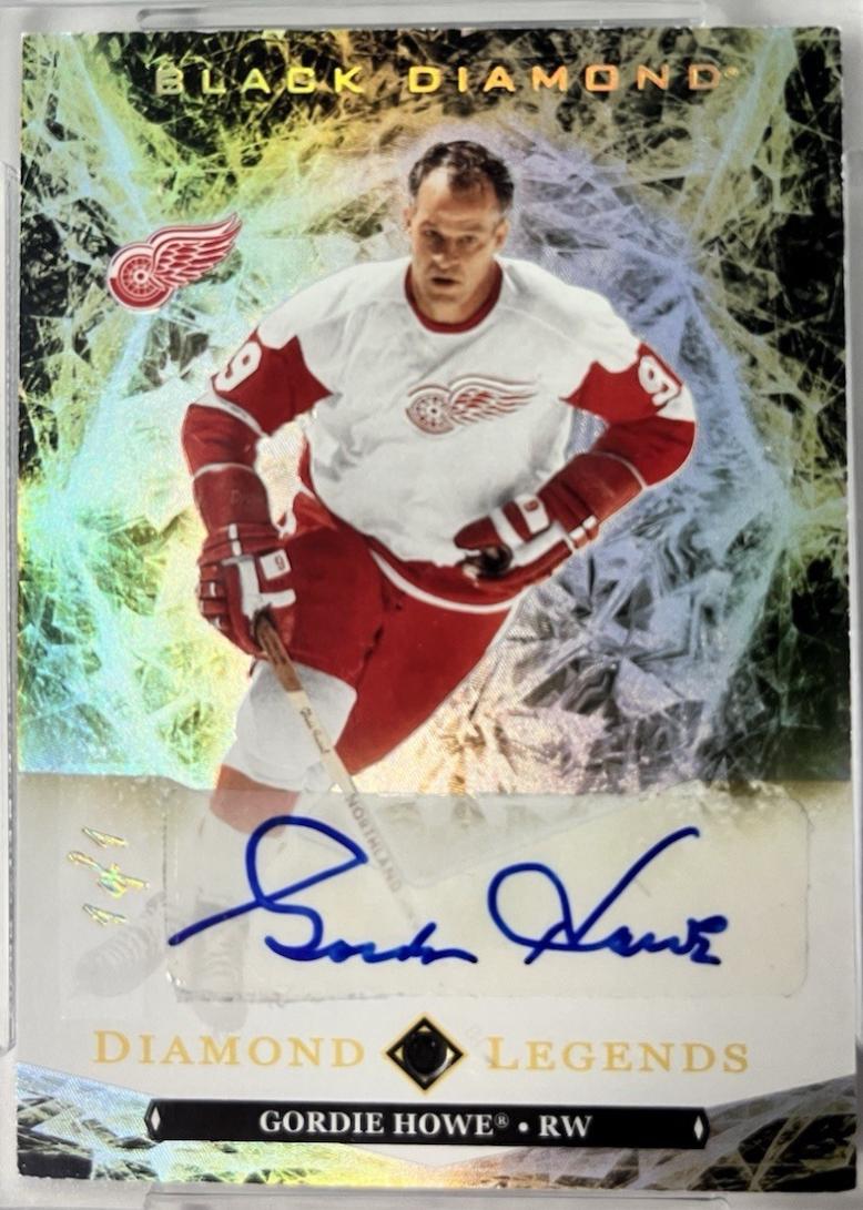 Gordie Howe [Pure Black Purple Diamond Relic] #BDL-GH
