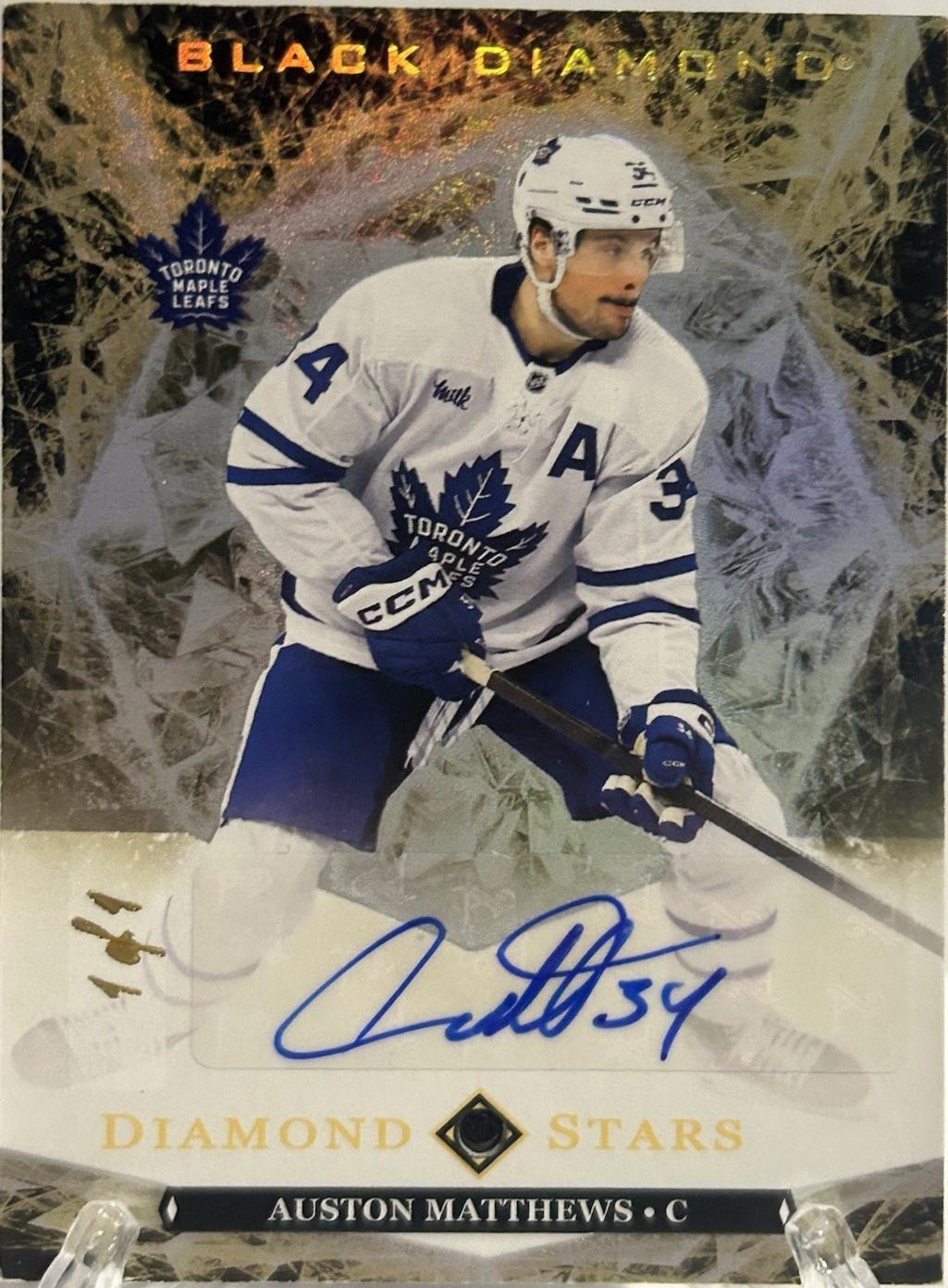 Auston Matthews [Pure Black Purple Diamond Relic] #BDS-AM
