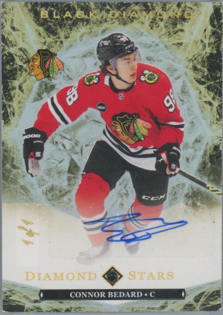 Connor Bedard [Pure Black Purple Diamond Relic] #BDS-CB