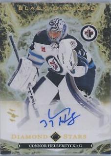 Connor Hellebuyck [Pure Black Purple Diamond Relic] #BDS-CH