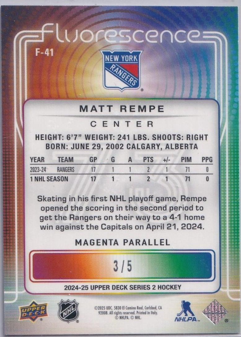 Matt Rempe [Magenta] #F-41