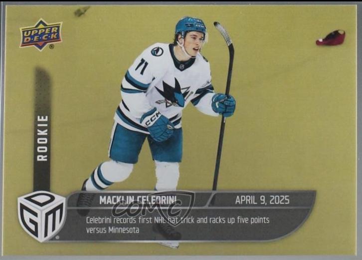 Macklin Celebrini [Gold] #75