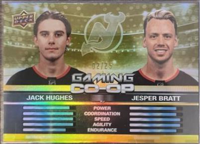 Jack Hughes / Jesper Bratt [Gold] #CGO-19