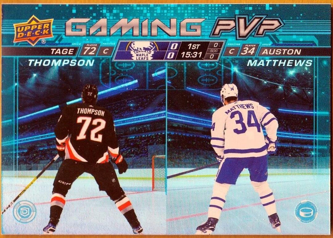 Tage Thompson / Auston Matthews [Blue] #GPVP-20