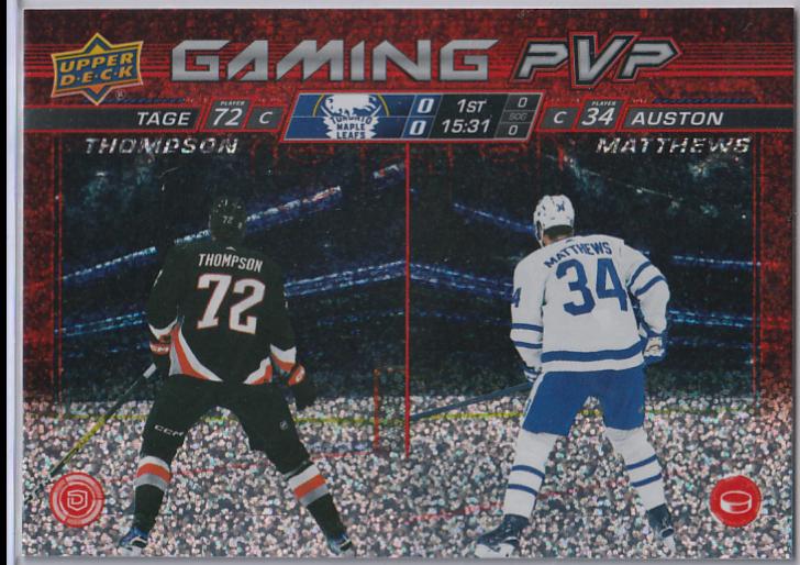Tage Thompson / Auston Matthews [Speckle] #GPVP-20