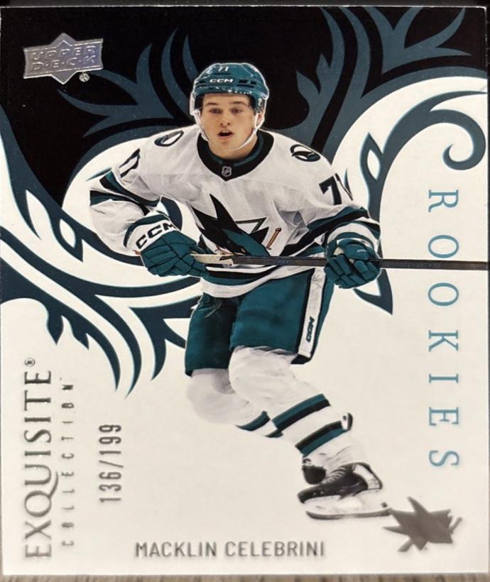 Macklin Celebrini [Platinum Blue] #R-13
