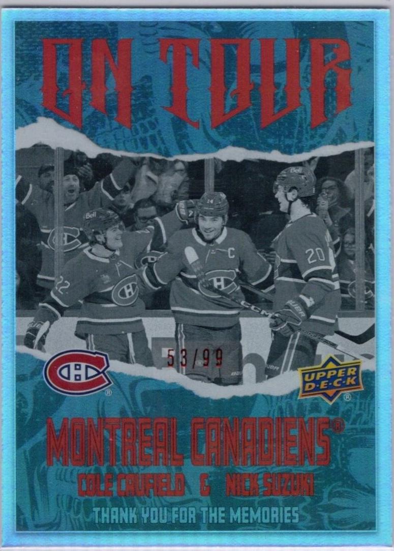 Cole Caufield / Nick Suzuki [Red] #OT-1