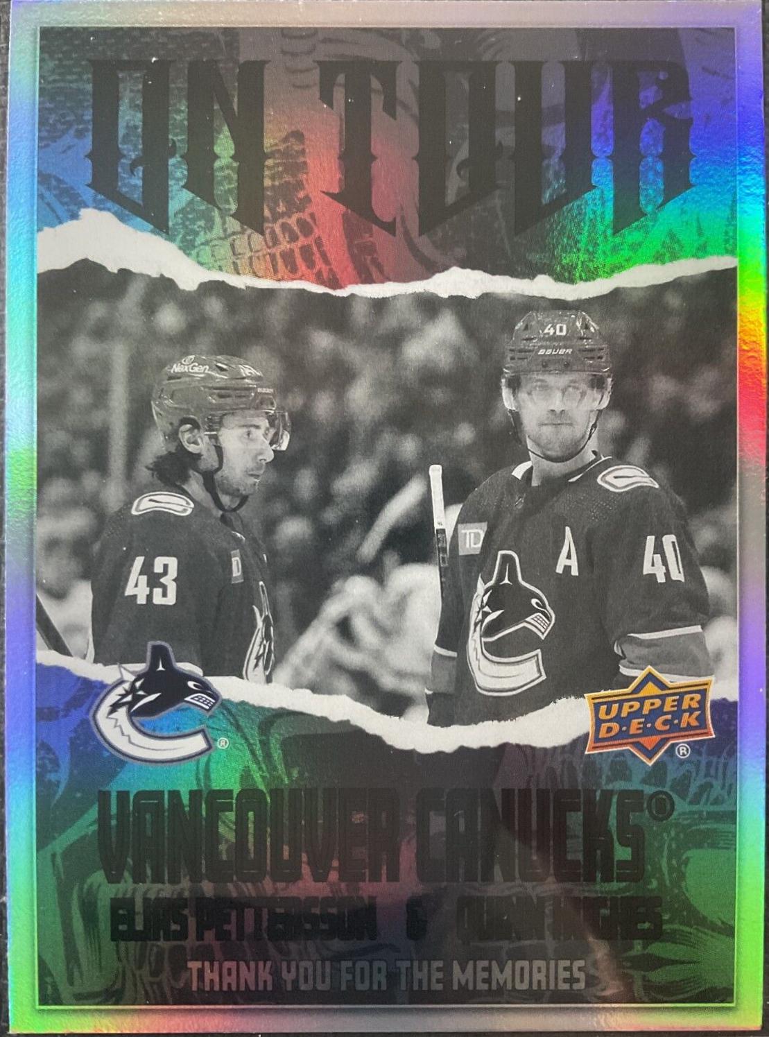 Elias Pettersson / Quinn Hughes [Black] #OT-26
