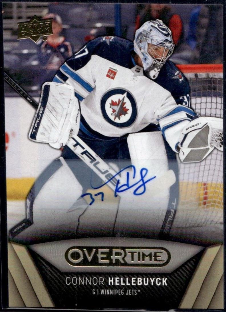 Connor Hellebuyck [Gold Foil Autograph] #69