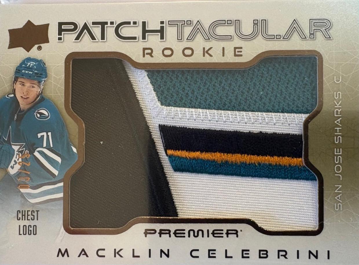 Macklin Celebrini [Blue Shoulder Logo] #RPT-CE
