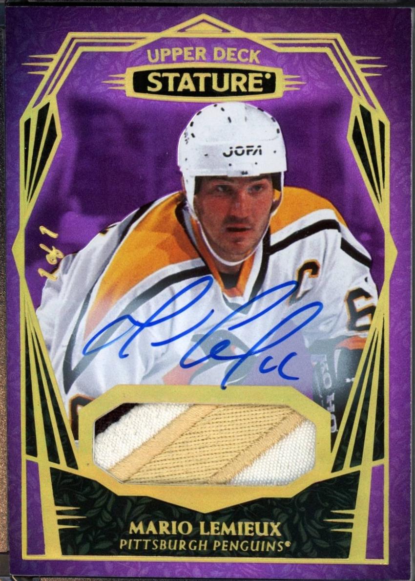 Mario Lemieux [Purple Design-Photo Variant Auto Memorabilia] #2