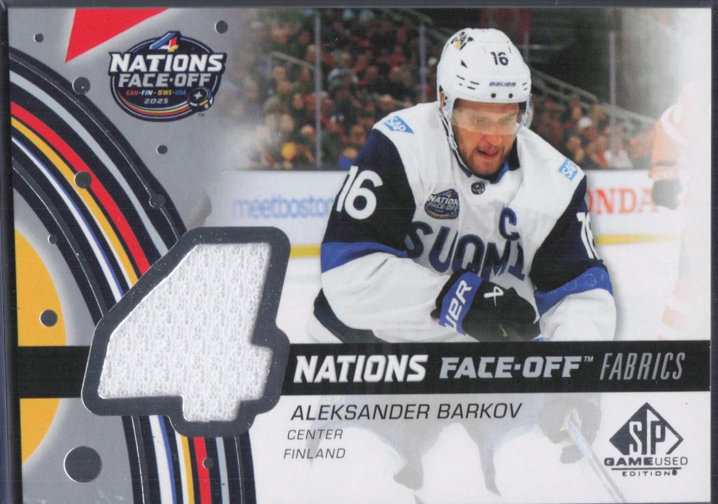 Aleksander Barkov [Patch Team Finland] #4N-AB