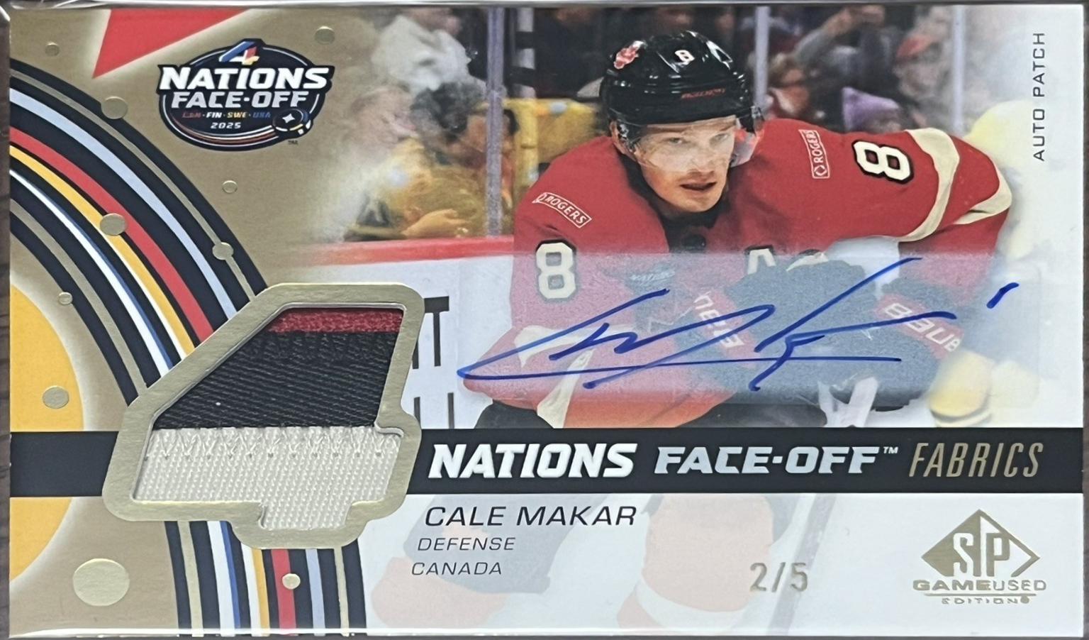 Cale Makar [Patch Team Canada] #4N-CA