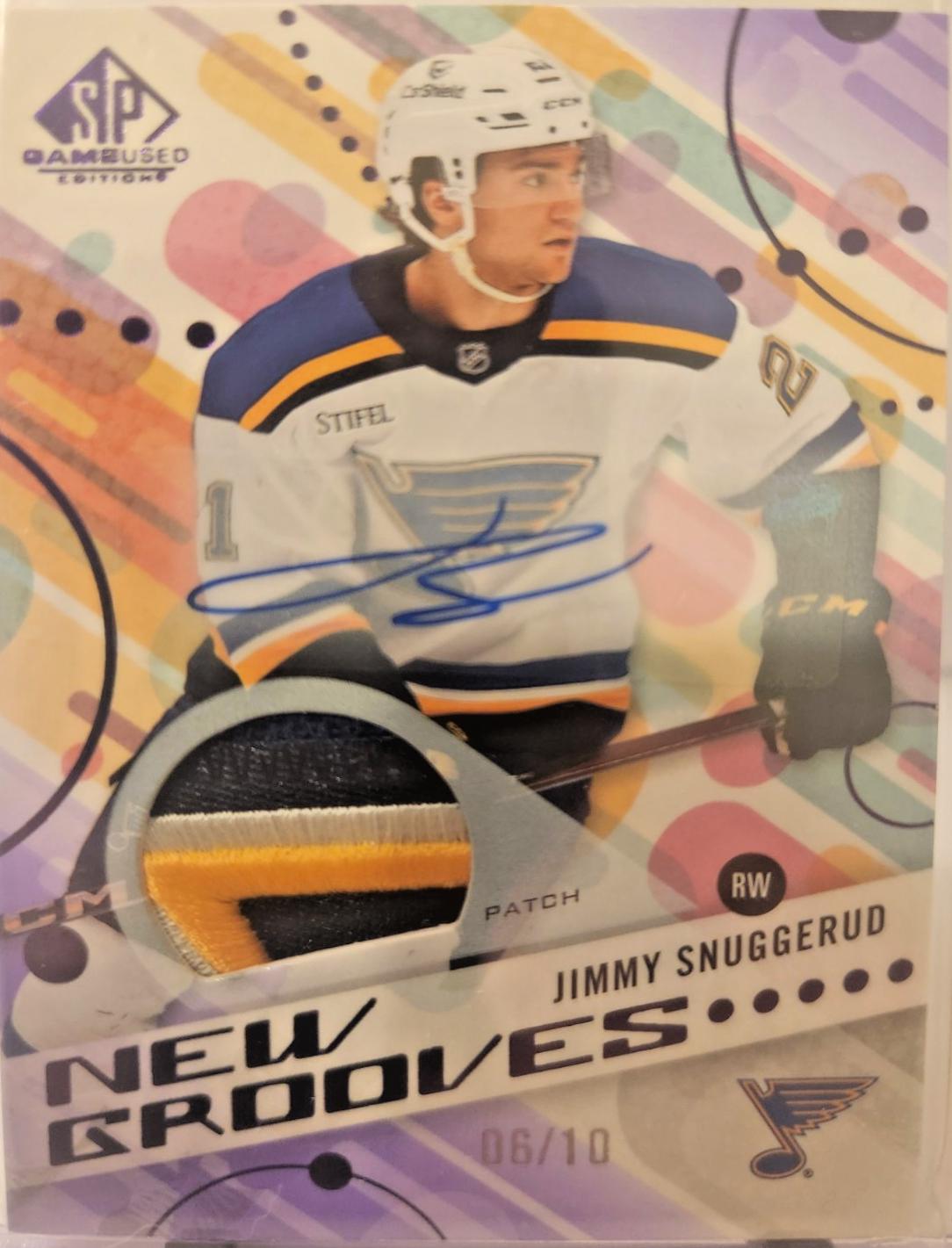 Jimmy Snuggerud [Purple Patch Red Autograph] #NG-11