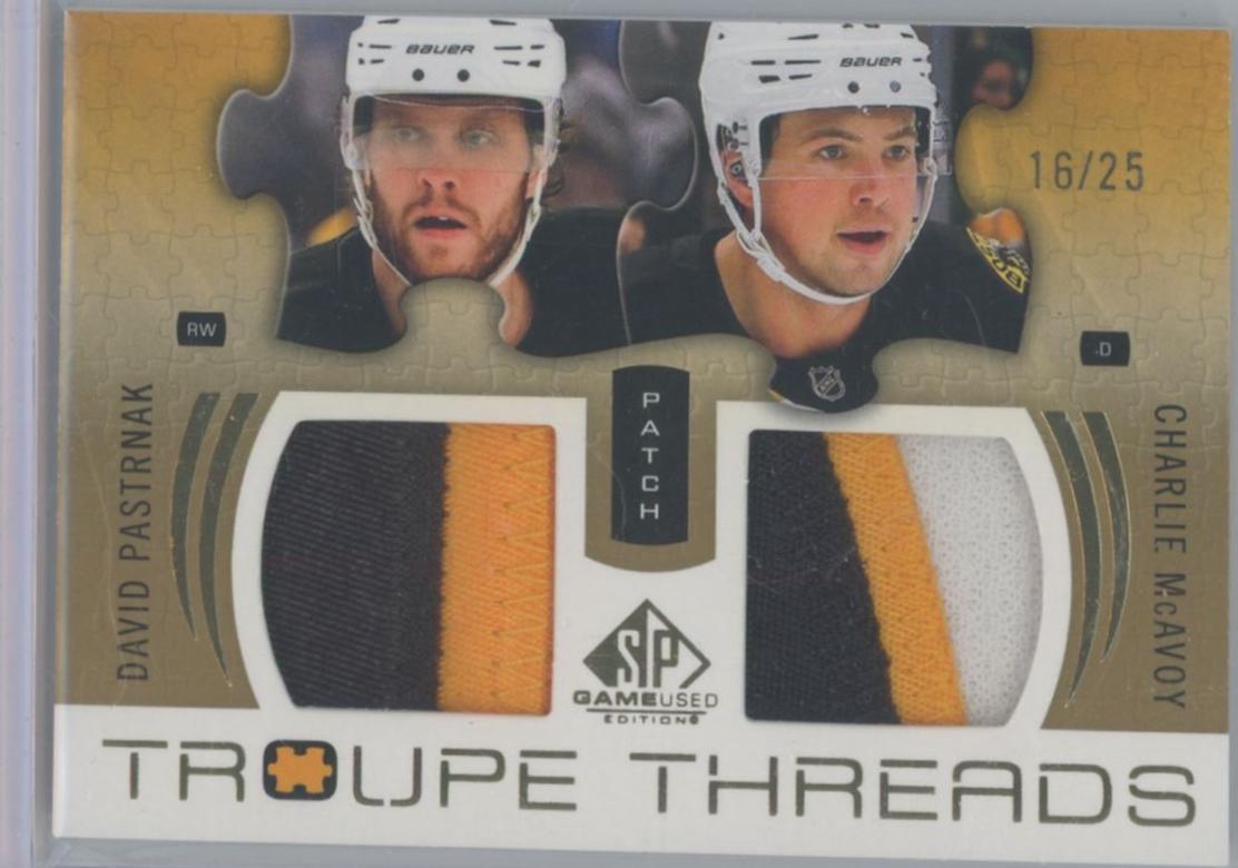 David Pastrnak / Charlie McAvoy [Patch] #TT-MP