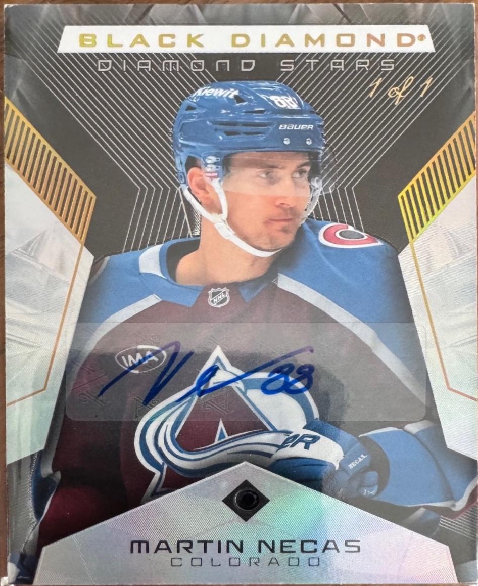 Martin Necas [Pure Black Diamond] #BDS-MN