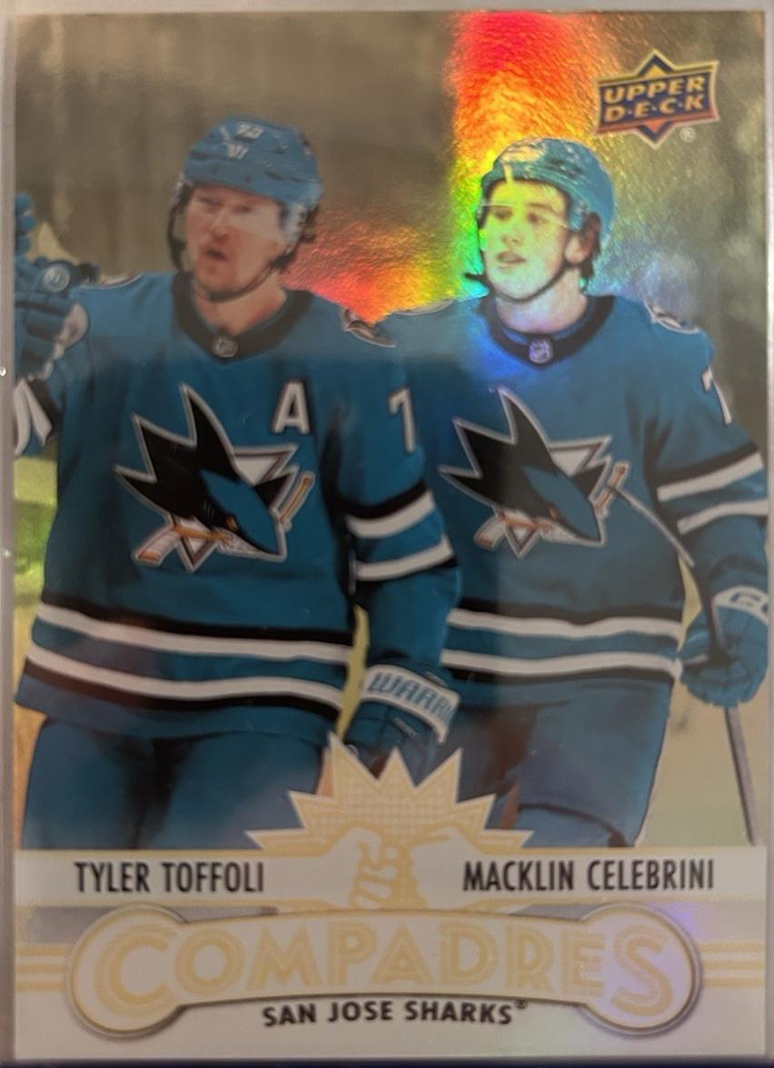Macklin Celebrini/Tyler Toffoli [Gold] #CM-11