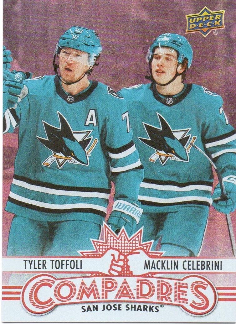 Macklin Celebrini/Tyler Toffoli [Red] #CM-11