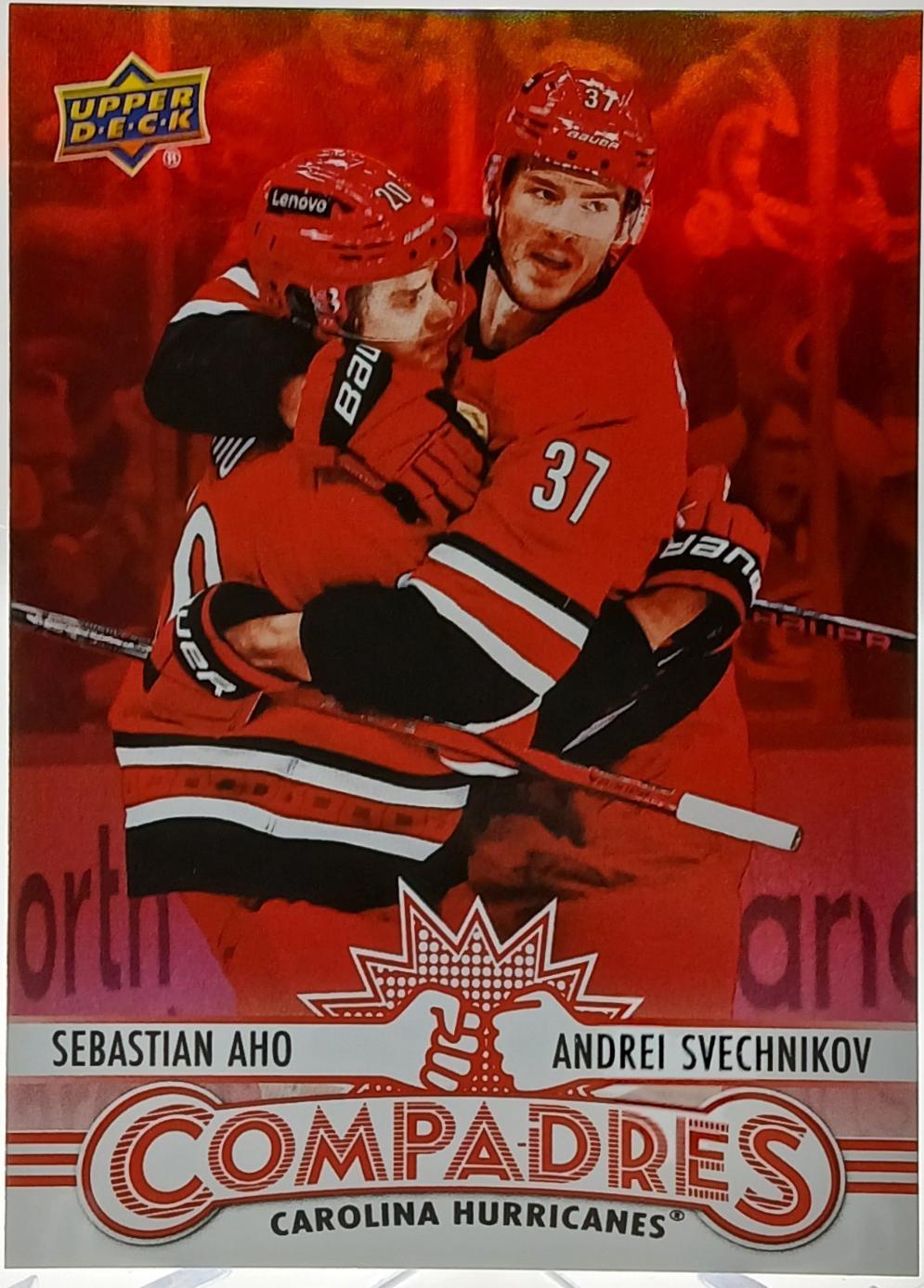 Sebastian Aho/Andrei Svechnikov [Red] #CM-9