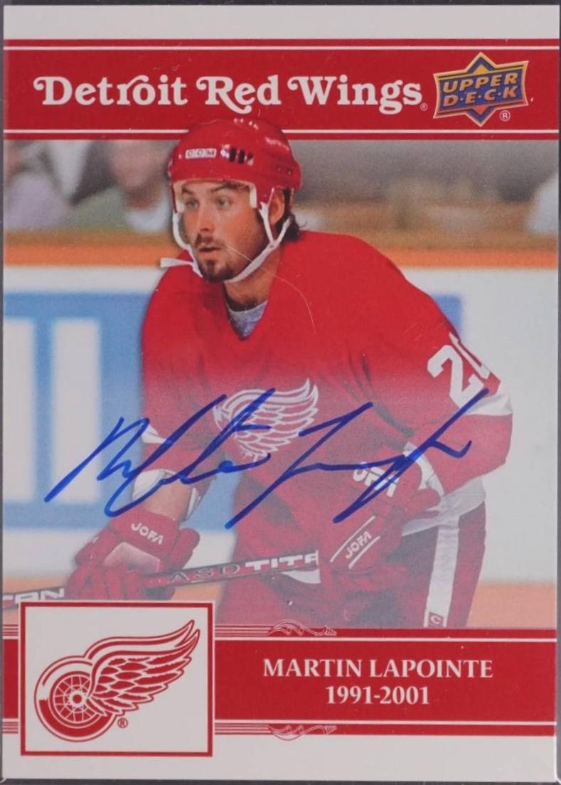 Martin Lapointe [Gold Autograph] #48